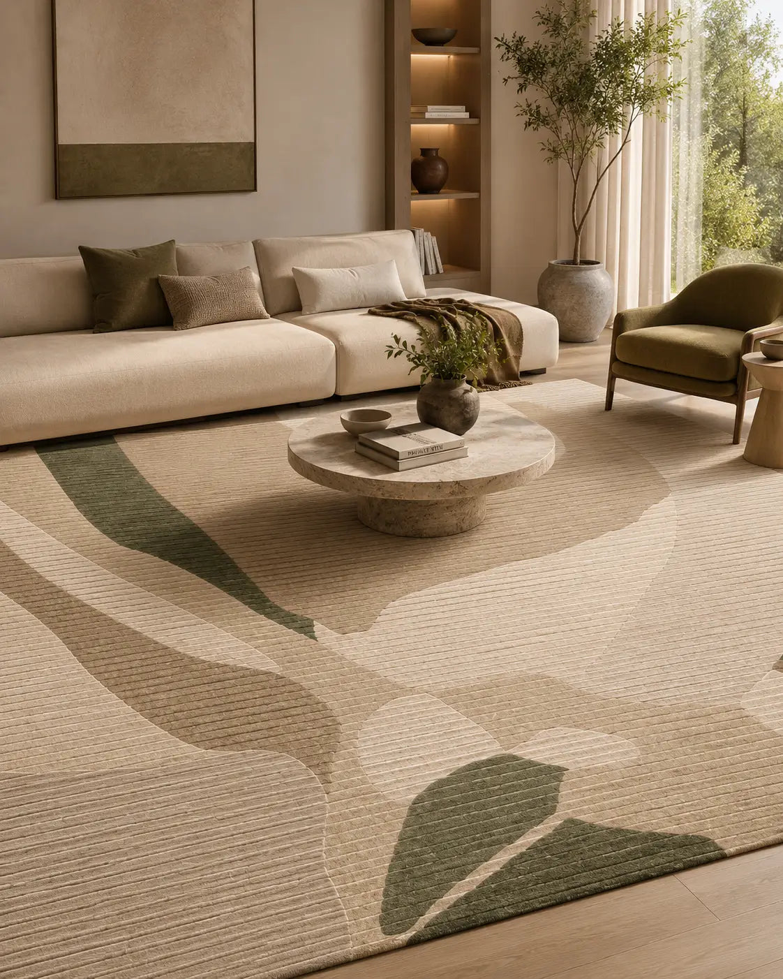 The Cleft Contour Rug