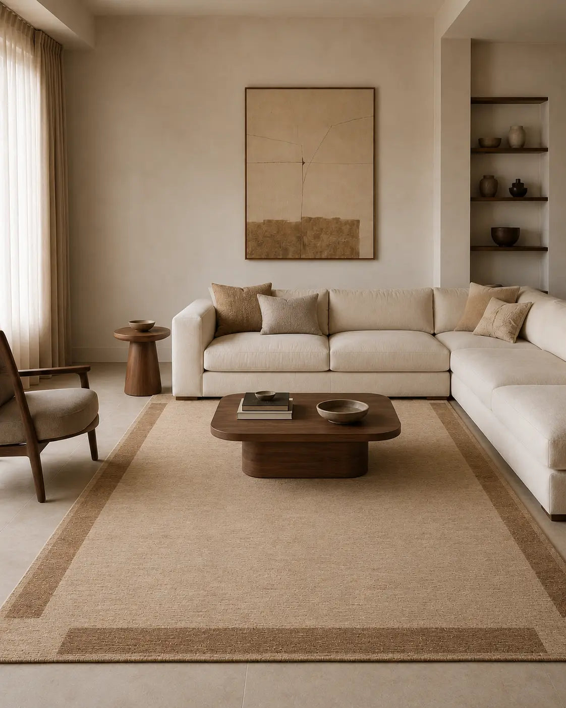 Banded Flatweave Rug