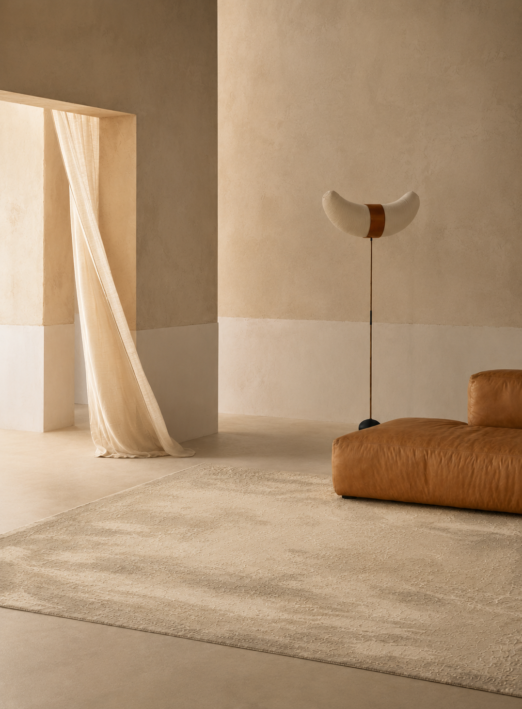 Sandstone Hand-Knotted Rug