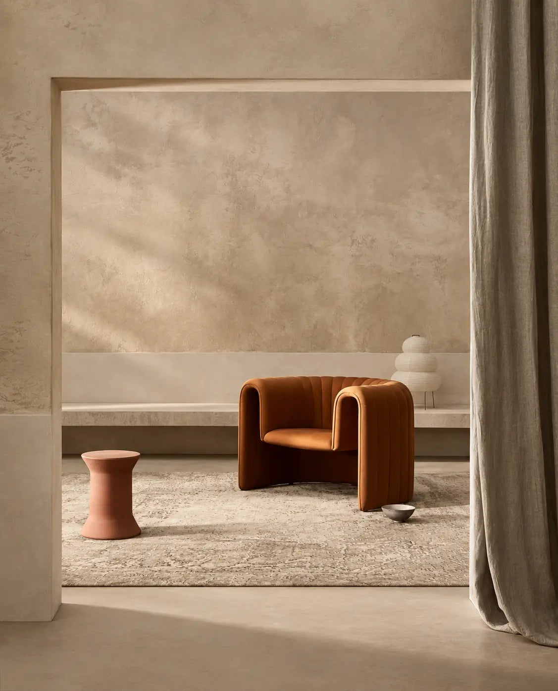 Travertine Hand-Knotted Rug